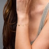 Thumbnail Image 2 of Dangle Station Chain Bracelet in Solid 14K Gold - 7.25"