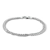 Thumbnail Image 1 of 4.3mm Double Rope and Capsule Bead Chain Layered Bracelet in Solid Sterling Silver - 7.25"