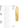 Thumbnail Image 3 of Reaura Huggie Hoop Earrings in Hollow Repurposed 10K Gold