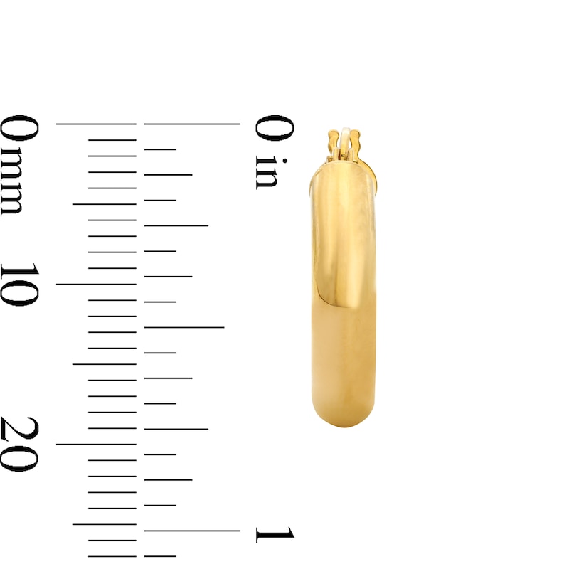 Main Image 3 of Reaura Huggie Hoop Earrings in Hollow Repurposed 10K Gold