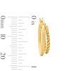 Thumbnail Image 3 of Reaura Twist and Polish Double-Hoop Earrings in Hollow Repurposed 10K Gold