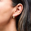 Thumbnail Image 2 of Reaura Three-Row J-Hoop Earrings in Hollow Repurposed 10K Gold