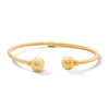 Thumbnail Image 1 of Reaura Open Ball-End Bangle Bracelet in Hollow Repurposed 10K Gold