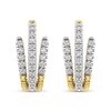 Thumbnail Image 1 of 0.30 CT. T.W. Lab-Grown Diamond Huggie Hoop Earrings in 10K Gold