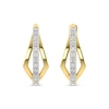 Thumbnail Image 1 of 0.20 CT. T.W. Lab-Grown Diamond Huggie Hoop Earrings in 10K Gold
