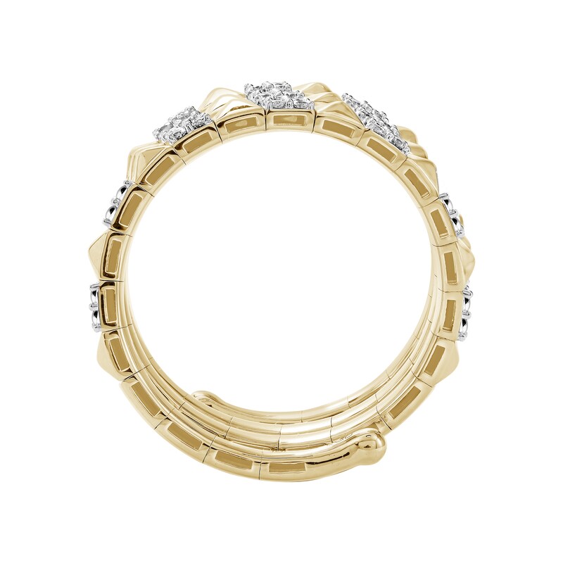 0.25 CT. T.W. Lab-Grown Diamond Spiral Ring 10K Gold