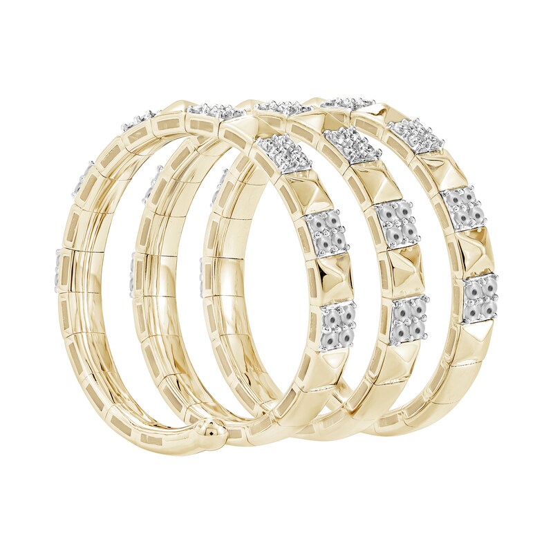 0.25 CT. T.W. Lab-Grown Diamond Spiral Ring 10K Gold