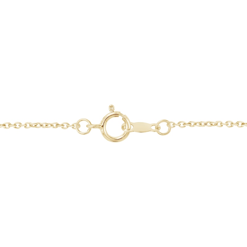 0.50 CT. T.W. Lab-Grown Diamond Journey Curved Bar Necklace in 10K Gold (F/SI2)