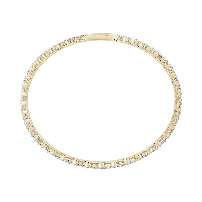 0.95 CT. T.W. Certified Lab-Grown Diamond Flex Bangle "S" Bracelet in 10K Gold (F/SI2)