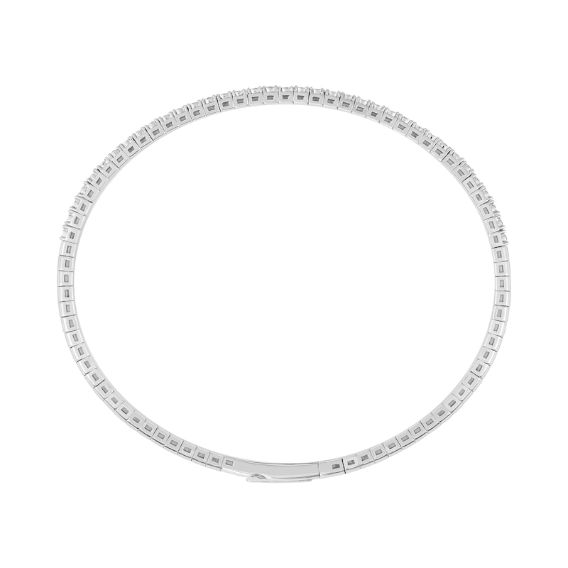 0.25 CT. T.W. Certified Lab-Grown Diamond Flex Bangle Bracelet in 10K White Gold (F/SI2)