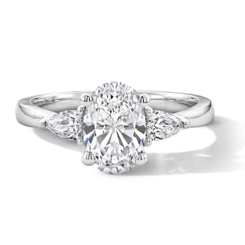 1.80 CT. T.W. Oval Certified Lab-Grown Diamond Engagement Ring 14K White Gold (F/VS2)