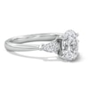 Thumbnail Image 4 of 1.80 CT. T.W. Oval Certified Lab-Grown Diamond Engagement Ring in 14K White Gold (F/VS2)