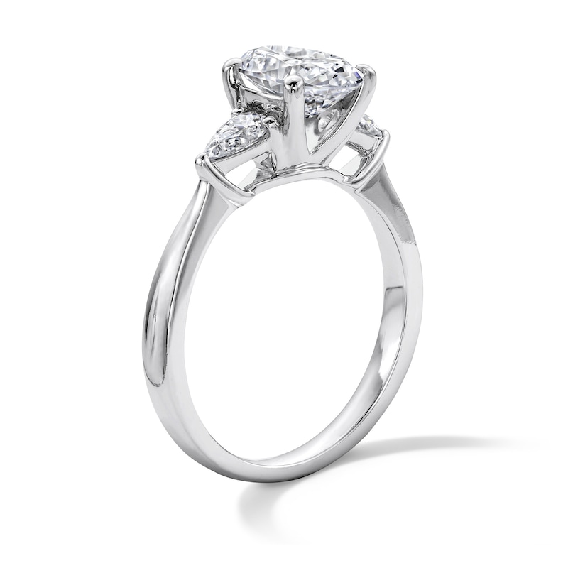 1.80 CT. T.W. Oval Certified Lab-Grown Diamond Engagement Ring 14K White Gold (F/VS2)