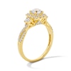 Thumbnail Image 5 of 1.00 CT. T.W. Certified Lab-Grown Diamond Cushion Frame Engagement Ring in 10K Gold (F/SI2)