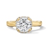 Thumbnail Image 1 of 2 CT. T.W. Certified Lab-Grown Diamond Halo Engagement Ring in 14K Yellow Gold (F/VS2)