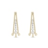 Thumbnail Image 1 of 0.29 CT. T.W. Certified Lab-Grown Diamond J-Hoop Earrings in 10K Gold (F/SI2)