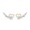 Thumbnail Image 1 of 0.70 CT. T.W. Lab-Grown Diamond Heart Stud Earrings in 10K Gold