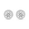 Thumbnail Image 1 of 2.23 CT. T.W. Lab-Grown Diamond Frame Stud Earrings in 10K White Gold (F/SI2)