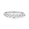 Thumbnail Image 1 of 0.45 CT. T.W. Certified Lab-Grown Diamond Station Band in 14K White Gold (F/VS2)