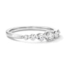 Thumbnail Image 3 of 0.45 CT. T.W. Certified Lab-Grown Diamond Station Band in 14K White Gold (F/VS2)