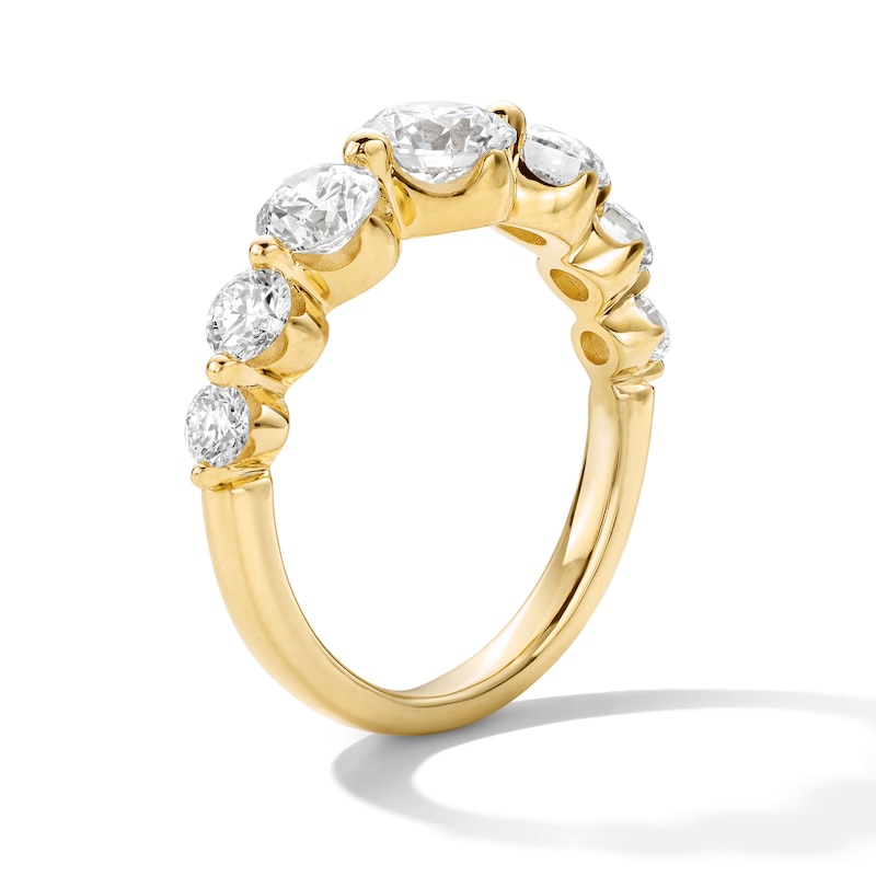 Main Image 5 of 2 CT. T.W. Certified Lab-Grown Diamond Seven Stone Anniversary Band in 14K Yellow Gold (F/VS2)