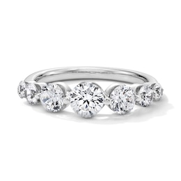 1.45 CT. T.W. Certified Lab-Grown Diamond Station Band in 14K White Gold (F/VS2)