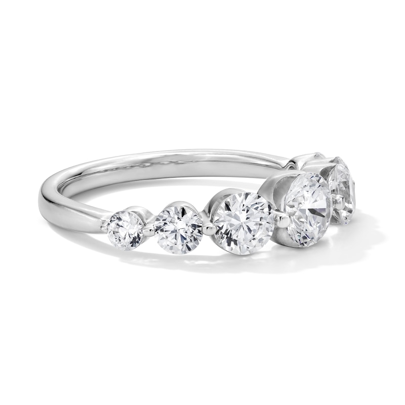 Main Image 3 of 1.45 CT. T.W. Certified Lab-Grown Diamond Station Band in 14K White Gold (F/VS2)
