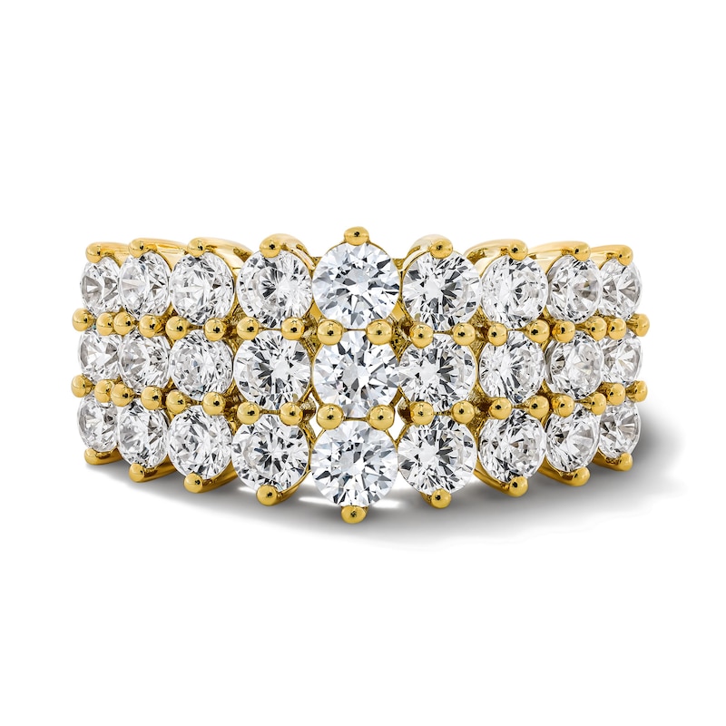 Main Image 1 of 2 CT. T.W. Certified Lab-Grown Diamond Multi-Row Anniversary Band in 10K Gold (F/VS2)