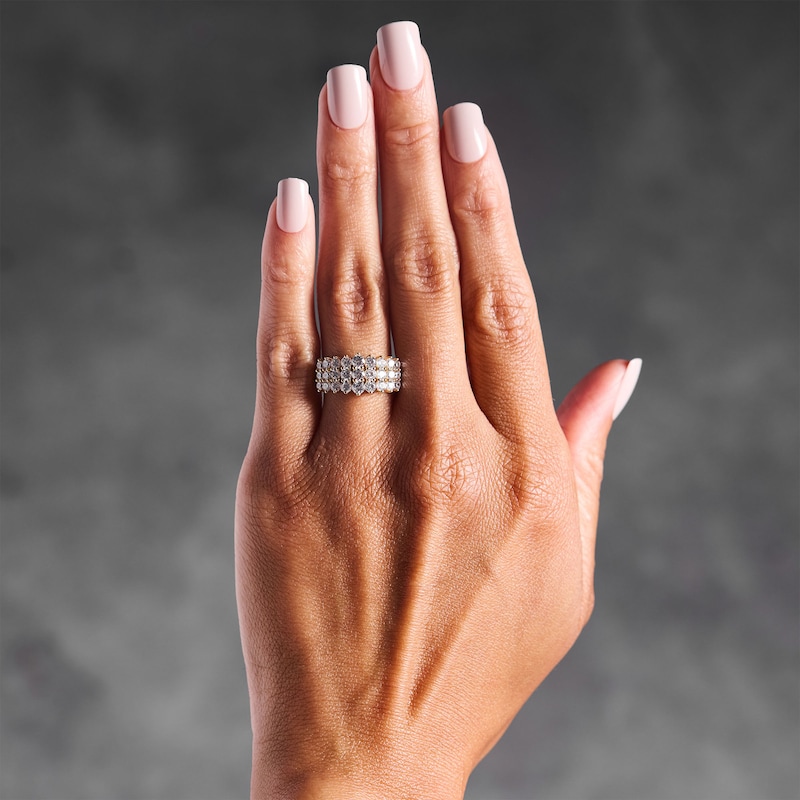 Main Image 2 of 2 CT. T.W. Certified Lab-Grown Diamond Multi-Row Anniversary Band in 10K Gold (F/VS2)