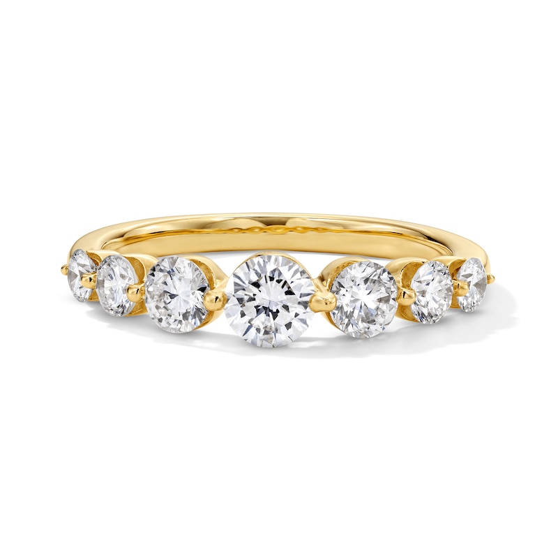 Main Image 1 of 1 CT. T.W. Certified Lab-Grown Diamond Station Band in 14K Gold (F/VS2)
