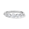 Thumbnail Image 1 of 0.95 CT. T.W. Certified Lab-Grown Diamond Station Band in 14K White Gold (F/VS2)