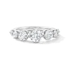 Thumbnail Image 1 of 2 CT. T.W. Certified Lab-Grown Diamond Seven Stone Anniversary Band in 14K White Gold (F/VS2)