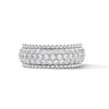 Thumbnail Image 1 of 1 CT. T.W. Certified Lab-Grown Diamond Beaded Anniversary Band in Sterling Silver (F/VS2)