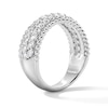 Thumbnail Image 5 of 1 CT. T.W. Certified Lab-Grown Diamond Beaded Anniversary Band in Sterling Silver (F/VS2)