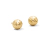 Thumbnail Image 1 of Diamond Cut Ball Stud Earrings in Solid 10K Gold