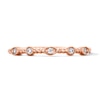 Thumbnail Image 1 of 0.04 CT. T.W. Diamond Stackable Anniversary Station Ring in 10K Rose Gold