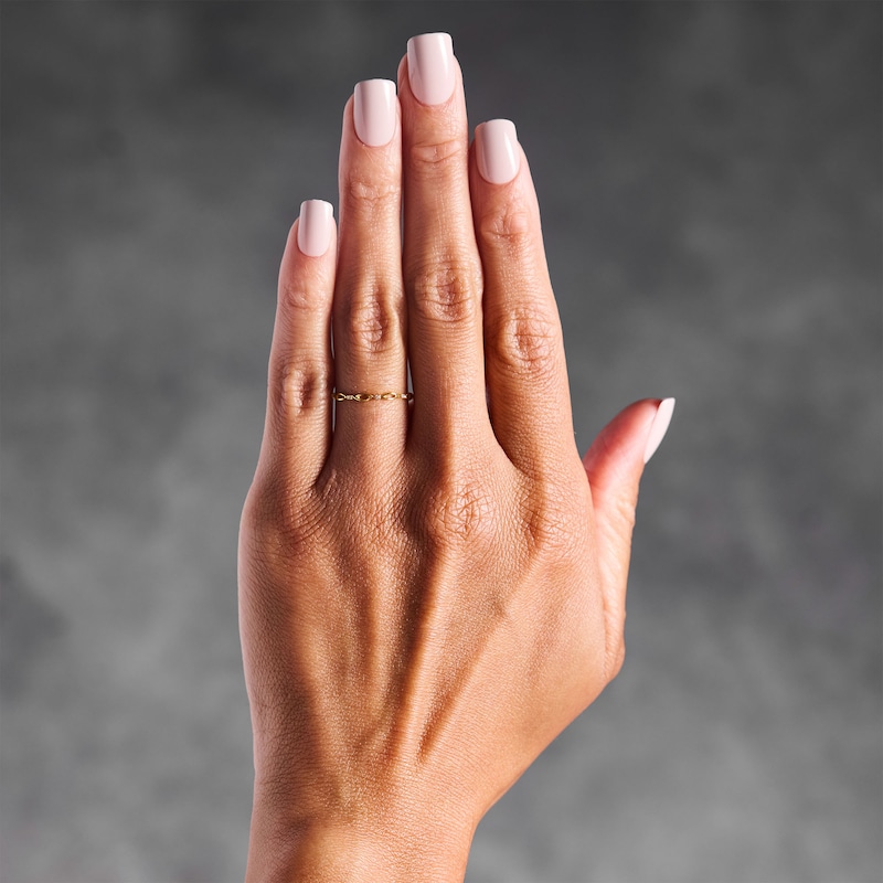 Diamond Accent Stackable Anniversary Band 10K Yellow Gold