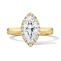 2.00 CT. T.W. Marquise Certified Lab-Grown Diamond Engagement Ring in 14K Yellow Gold (F/VS2)