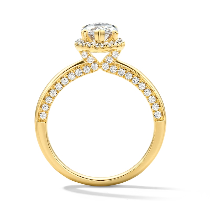 2.00 CT. T.W. Marquise Certified Lab-Grown Diamond Engagement Ring 14K Yellow Gold (F/VS2)