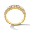 Thumbnail Image 3 of 1 CT.T.W Princess-Cut Diamond Multi-Row Anniversary Ring in 10K Yellow Gold