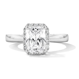 2 CT. T.W. Radiant Certified Lab-Grown Diamond Engagement Ring in 14K White Gold (F/VS2)