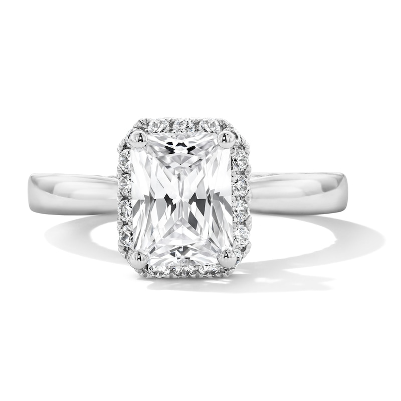 2 CT. T.W. Radiant Certified Lab-Grown Diamond Engagement Ring 14K White Gold (F/VS2)