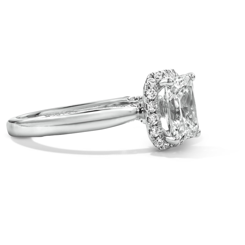 2 CT. T.W. Radiant Certified Lab-Grown Diamond Engagement Ring 14K White Gold (F/VS2)