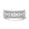 Thumbnail Image 1 of 1 CT.T.W Princess-Cut Diamond Multi-Row Anniversary Ring in 10K White Gold