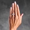 Thumbnail Image 2 of 1 CT.T.W Princess-Cut Diamond Multi-Row Anniversary Ring in 10K White Gold
