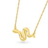 Thumbnail Image 2 of Diamond-Accented Snake Bar Necklace in 10K Gold