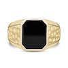 Thumbnail Image 2 of Emerald-Cut Black Onyx Signet Ring in 10K Gold