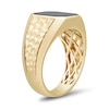Thumbnail Image 3 of Emerald-Cut Black Onyx Signet Ring in 10K Gold