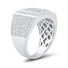 Thumbnail Image 3 of 1.95 CT. T.W. Certified Lab-Grown Diamond Beveled Frame Ring in 10K White Gold (F/VS2)