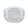 Thumbnail Image 2 of 1.45 CT. T.W. Certified Lab-Grown Diamond Octagon Frame Ring in 10K White Gold (F/VS2)